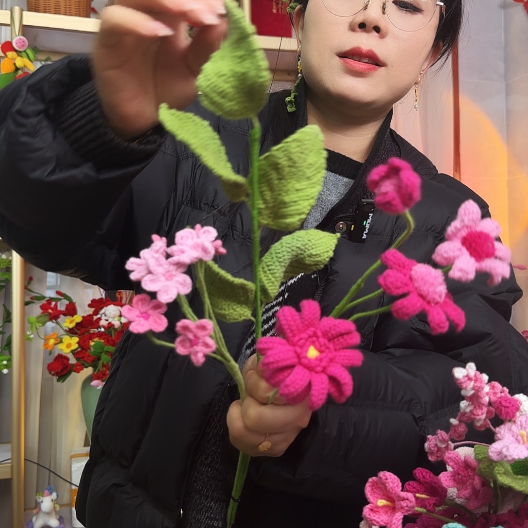 手工钩织设计花束