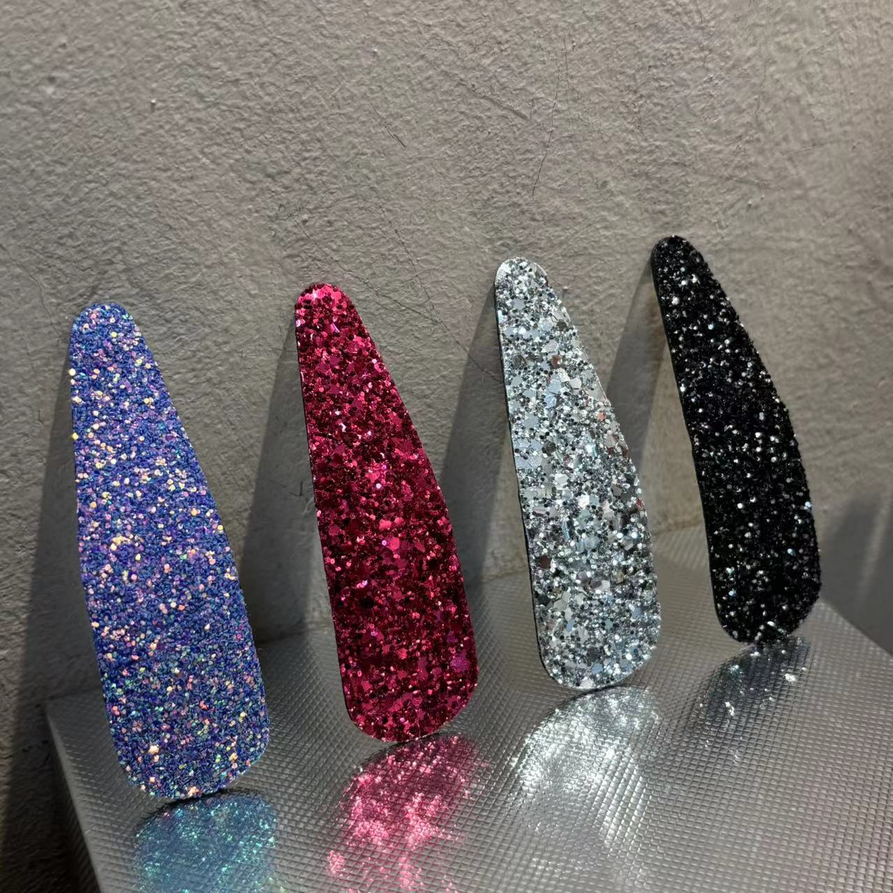 东大门大号手工亮片发夹Y1013