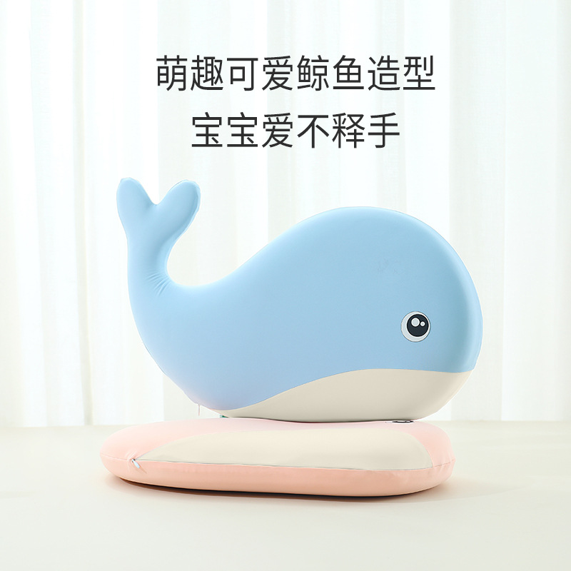 鲸鱼枕卡通记忆棉枕头护颈椎宝宝幼儿园午睡婴儿护颈儿童枕安抚枕