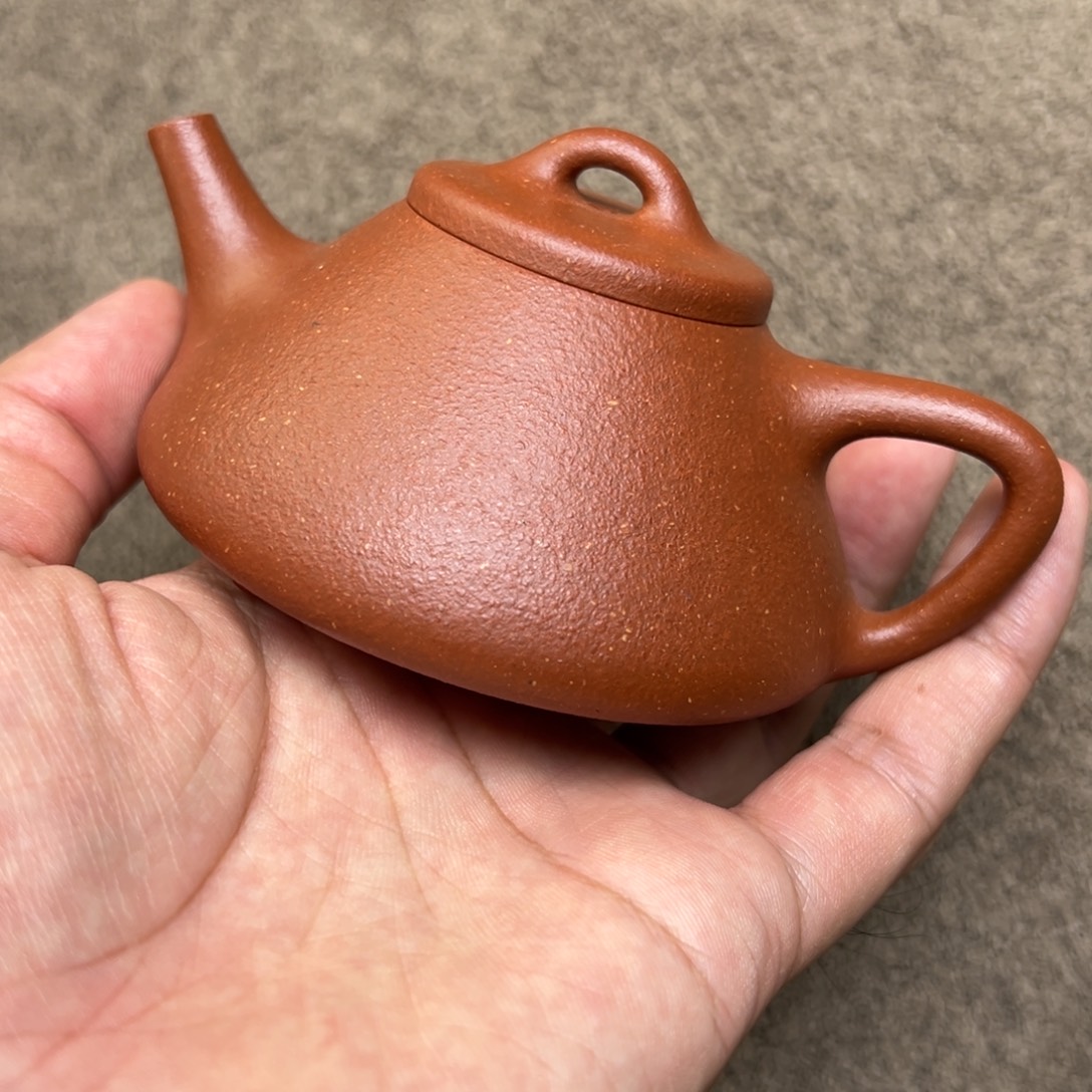 二***十茶壶紫砂纯红小子冶