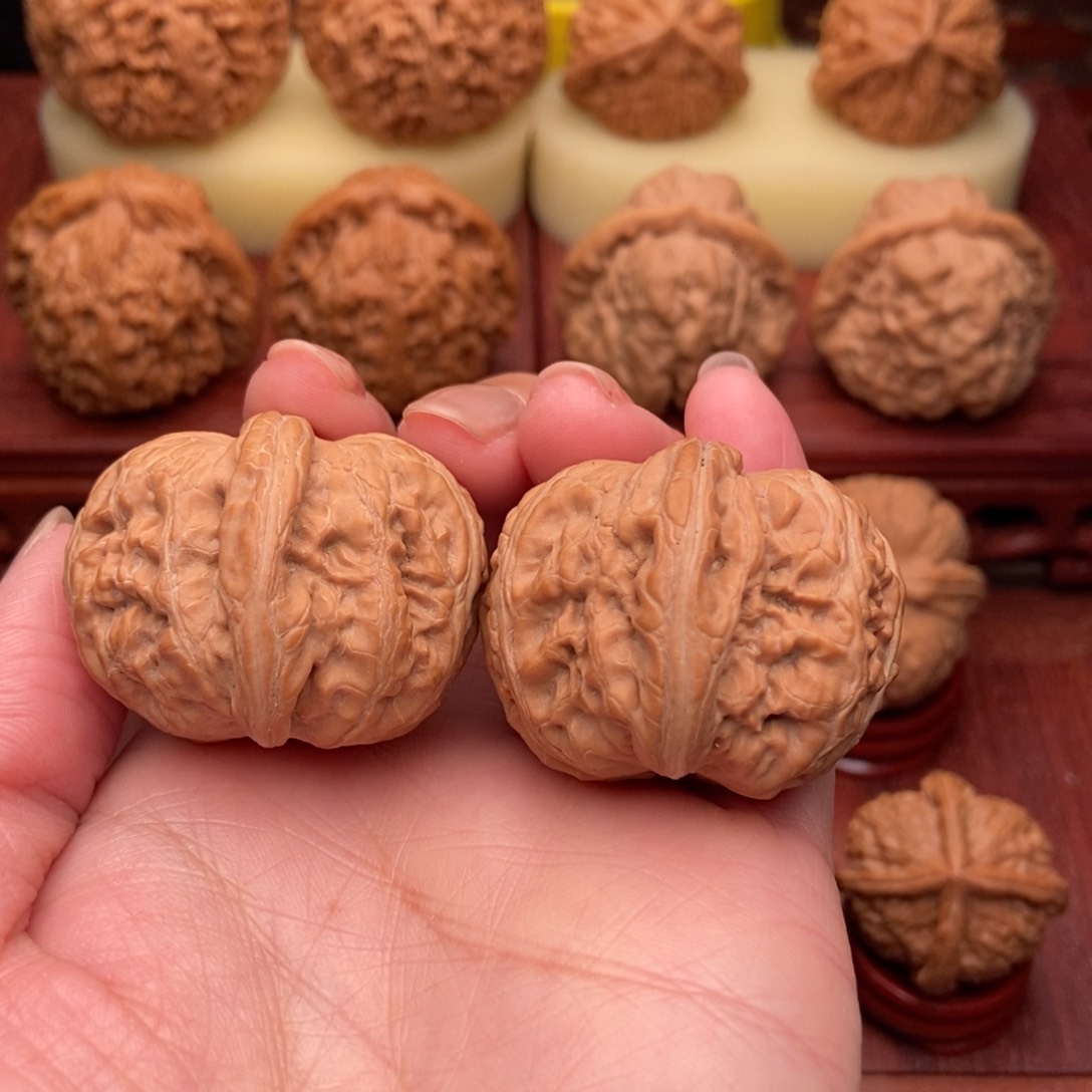 桃核把件平谷粗筋元宝39