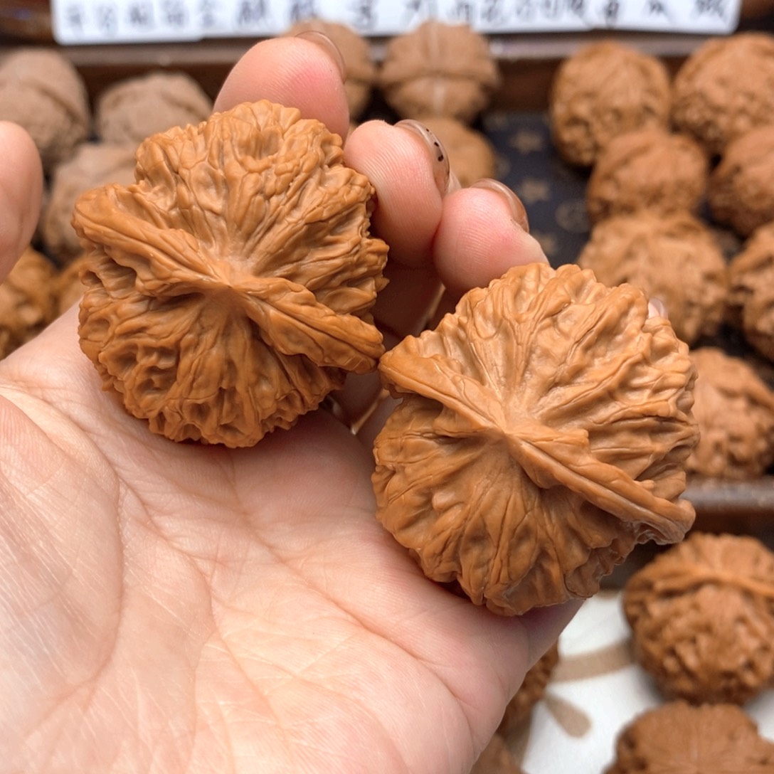 把件文玩核桃边42肚44尺全品金麒麟