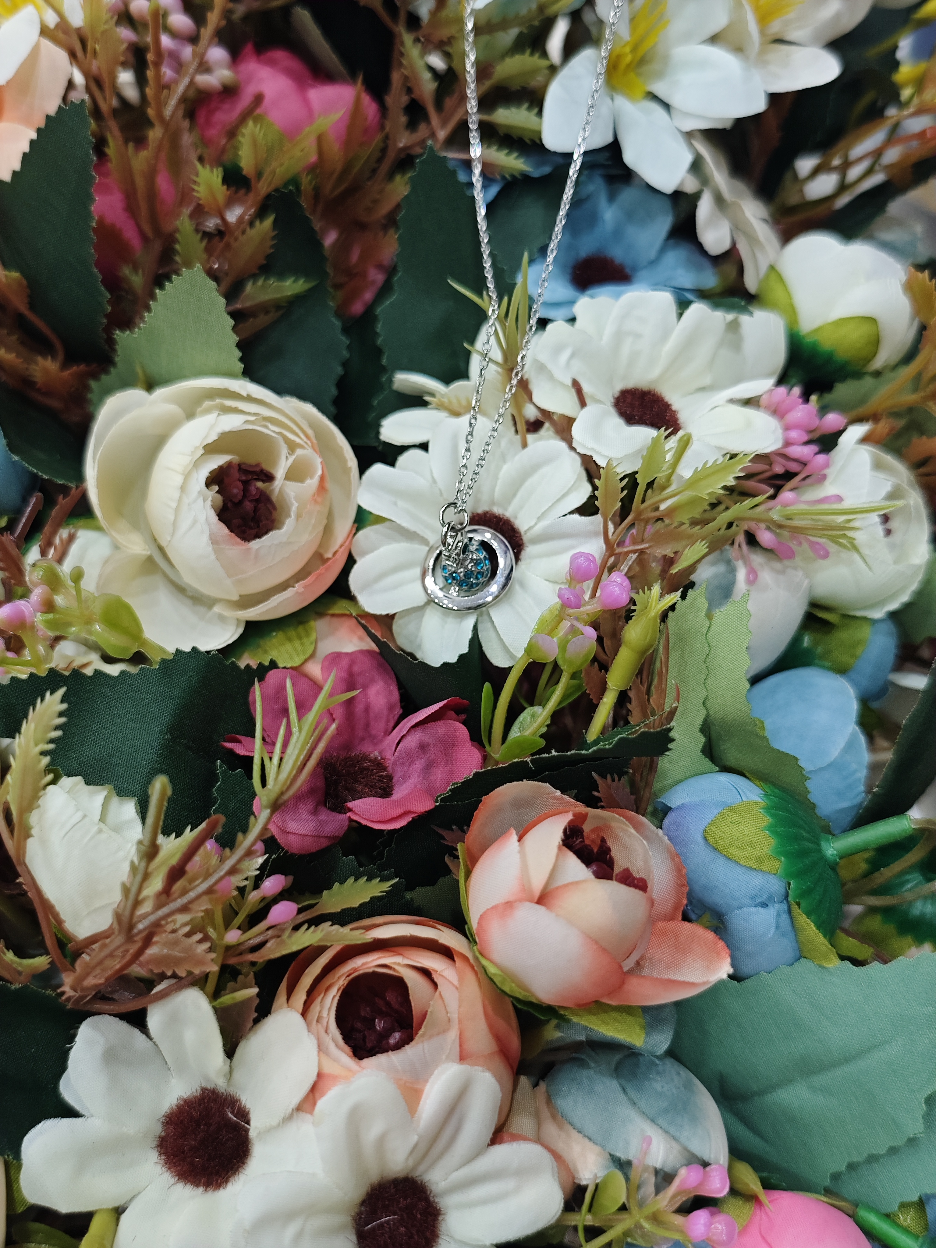 铜合金项链 时尚买手潮流 wanne 链接【mini 限定蓝绿立体项链】