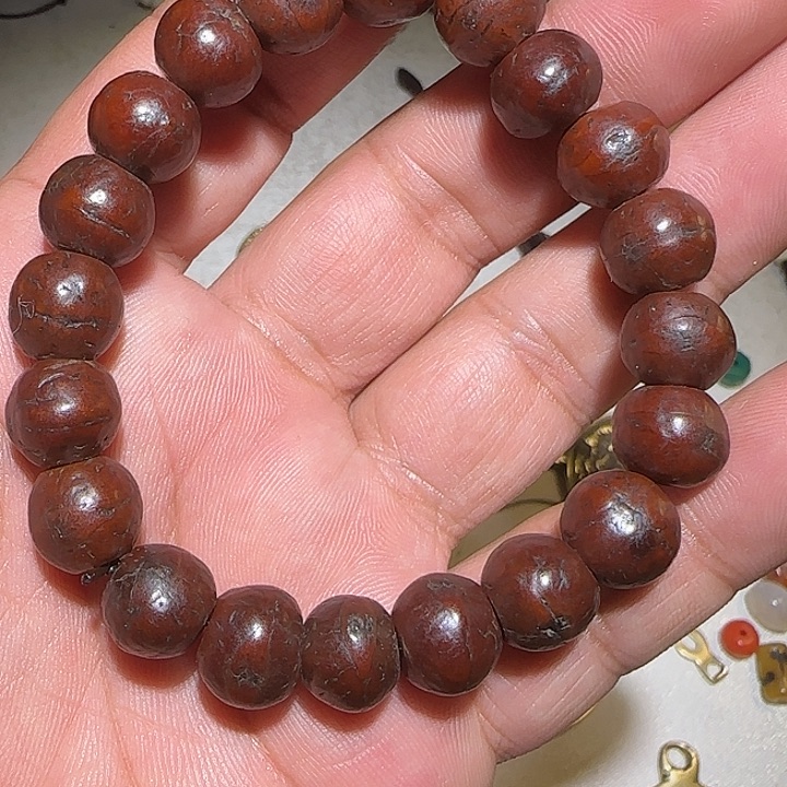 藏区老风眼手串保老