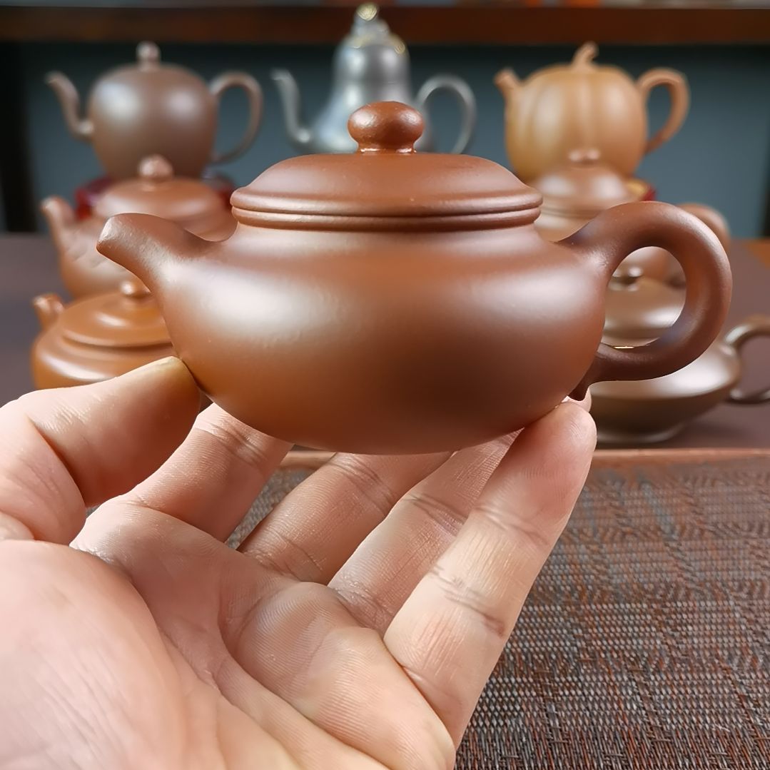 紫砂茶壶红皮龙仿古150CC国工