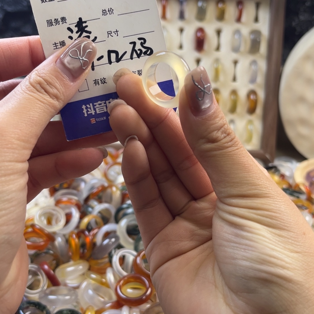 玛瑙/玉髓未镶嵌戒圈108