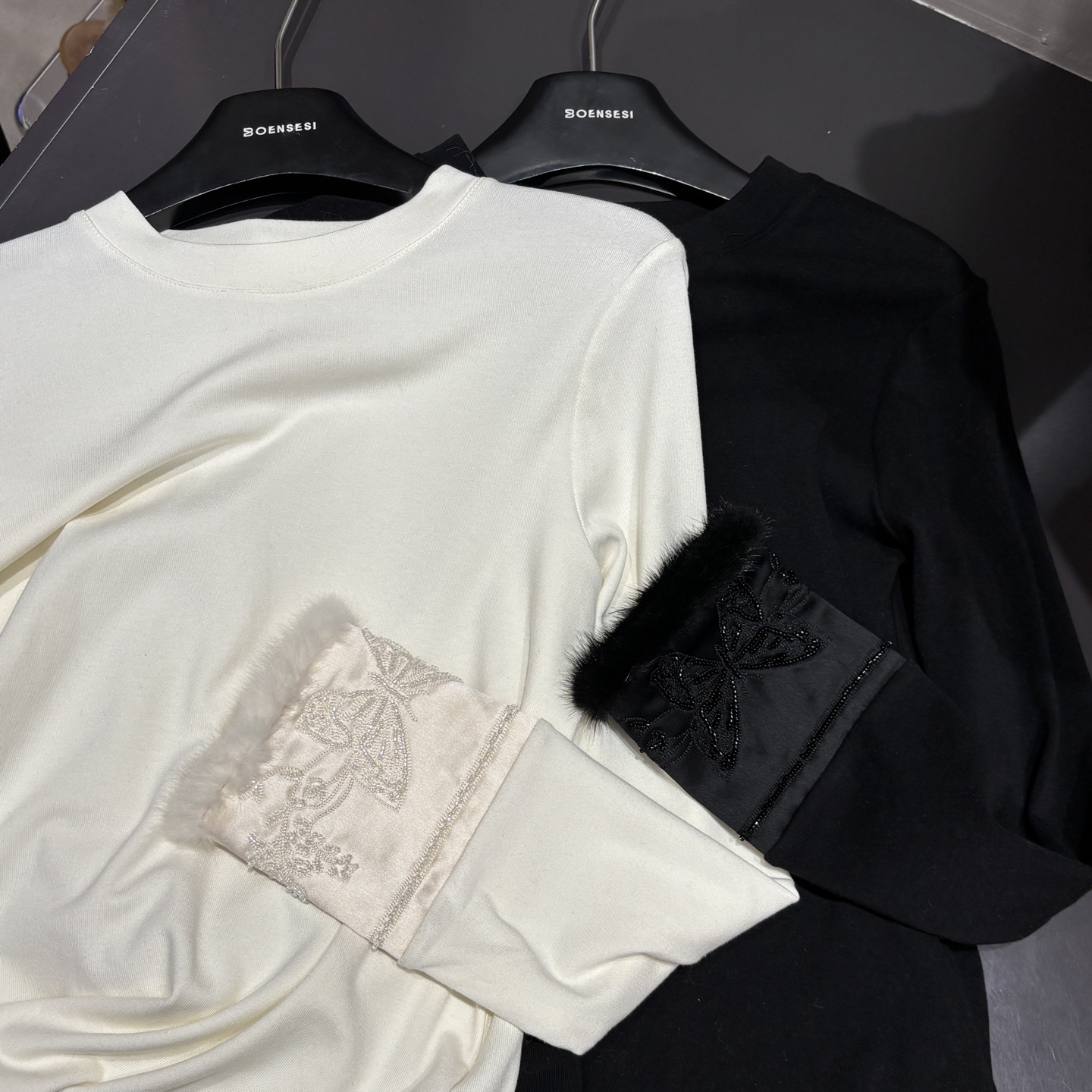 10207-国风内搭磨毛-袖口串珠重工-BOENSESI