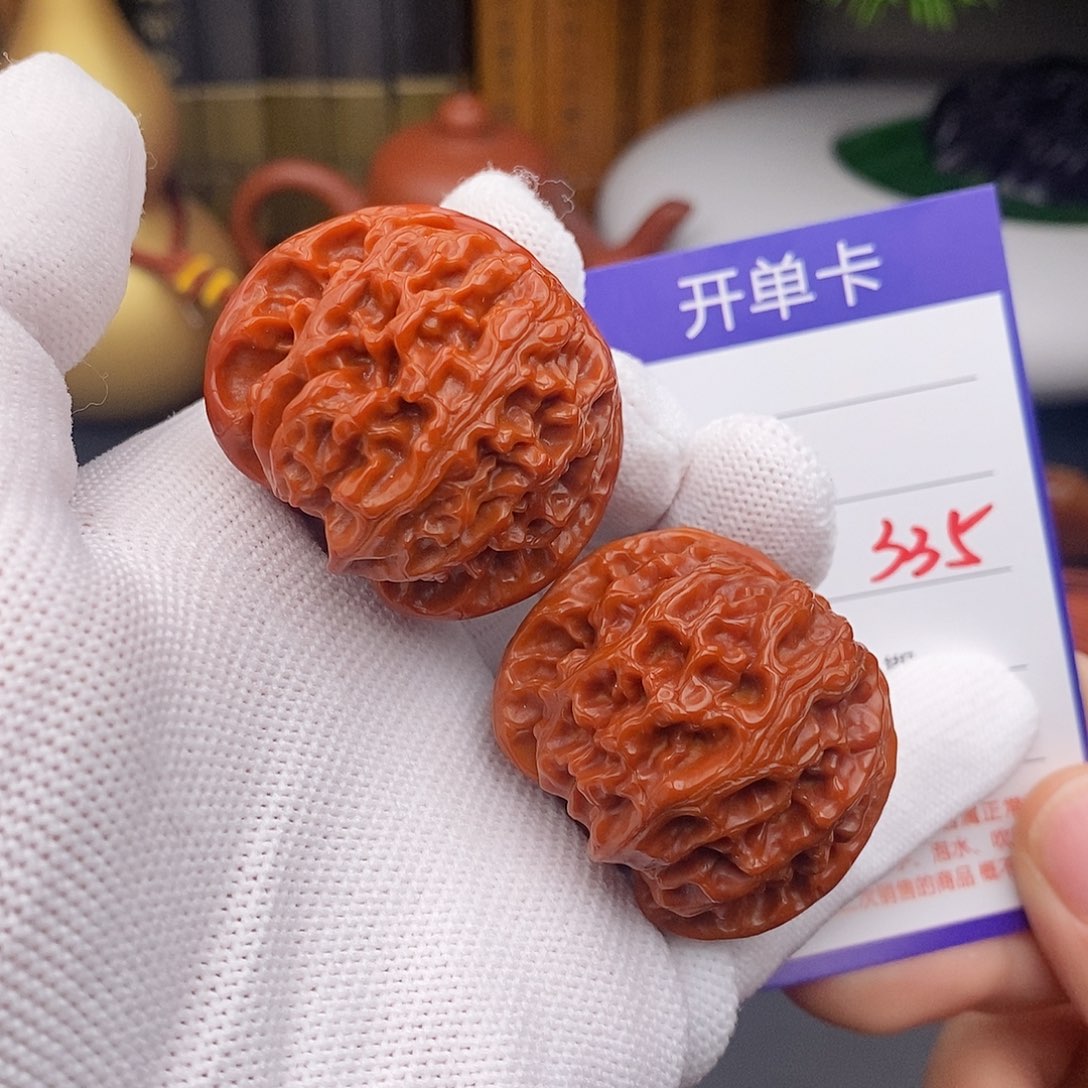 把件文玩核桃40苹果园335