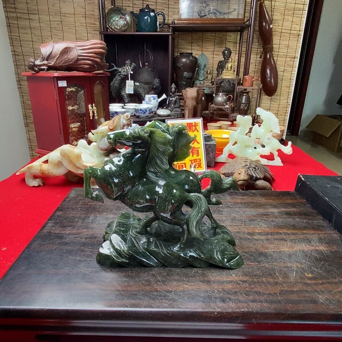 家用双马摆件一客有坏c9