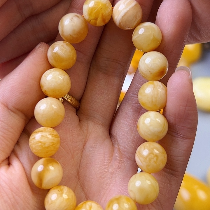 蜜蜡颈饰未镶嵌蜜蜡