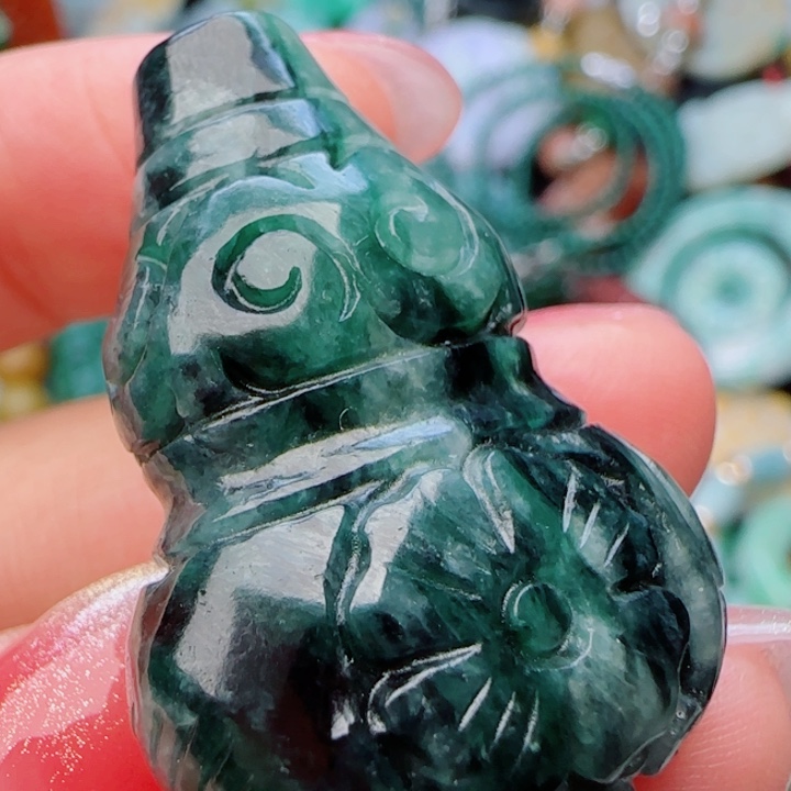 翡翠颈饰未镶嵌天然A货33