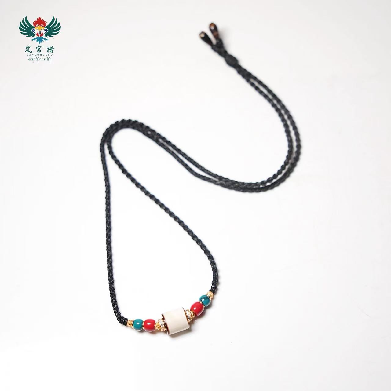 岚宫措｜18世纪剁珠天珠项链 L111