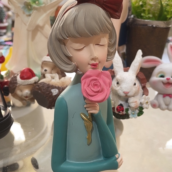 树脂蝴蝶结女孩女孩