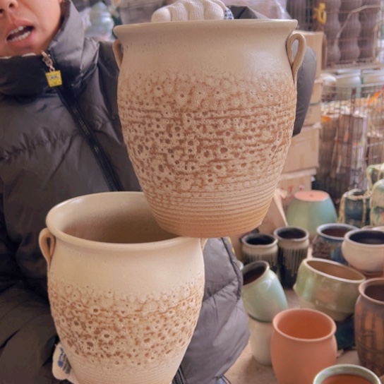 紫砂花盆高23口20———-