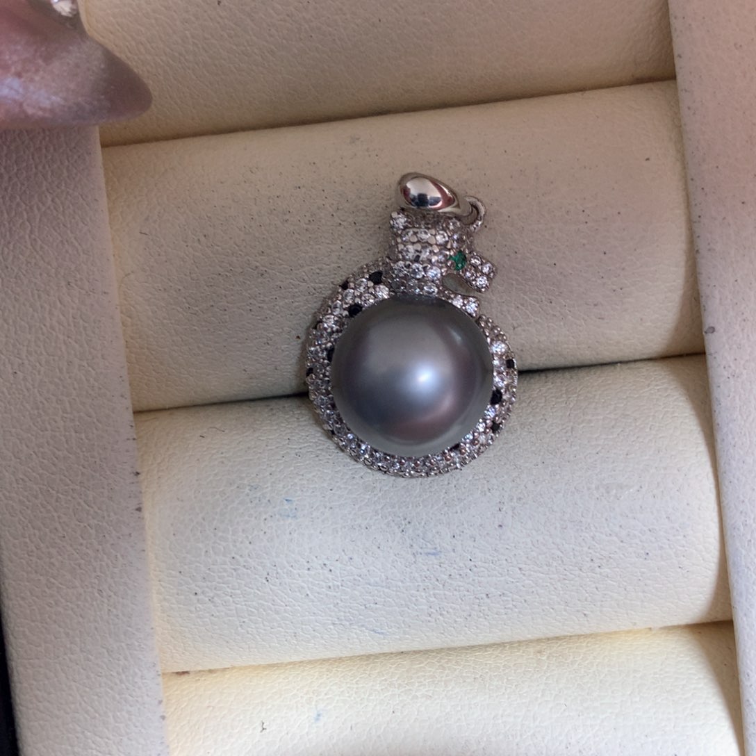 海水珍珠颈饰银S925镶嵌