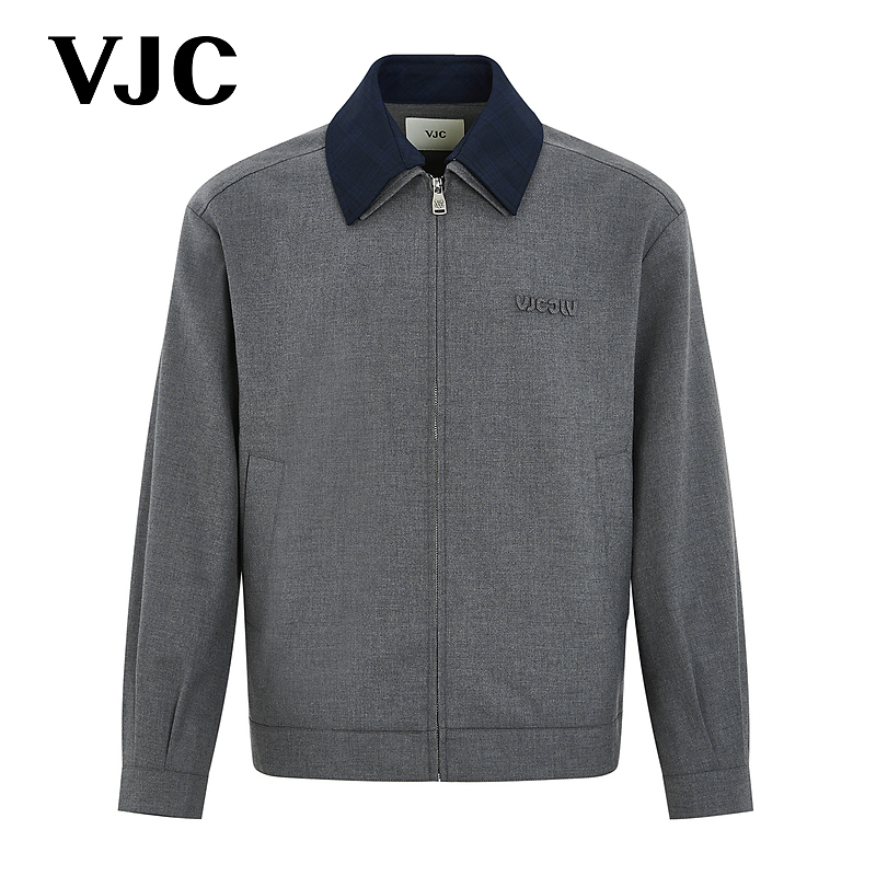 VJC/威杰思【专柜同款】2025秋新款男装摩登翻领休闲衫B25CF1603