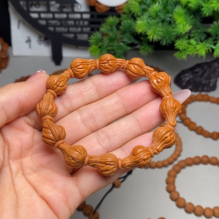 桃核手串白菜手串