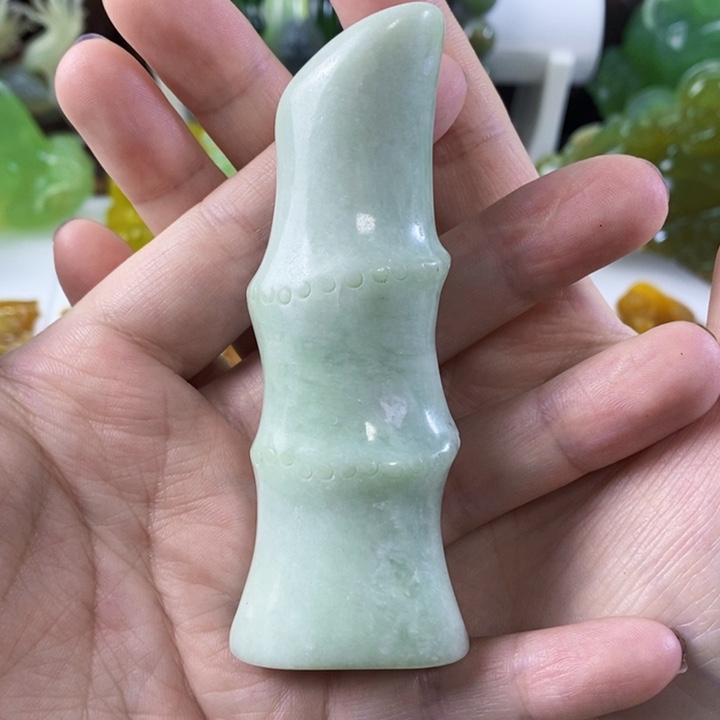 岫玉手把件未镶嵌