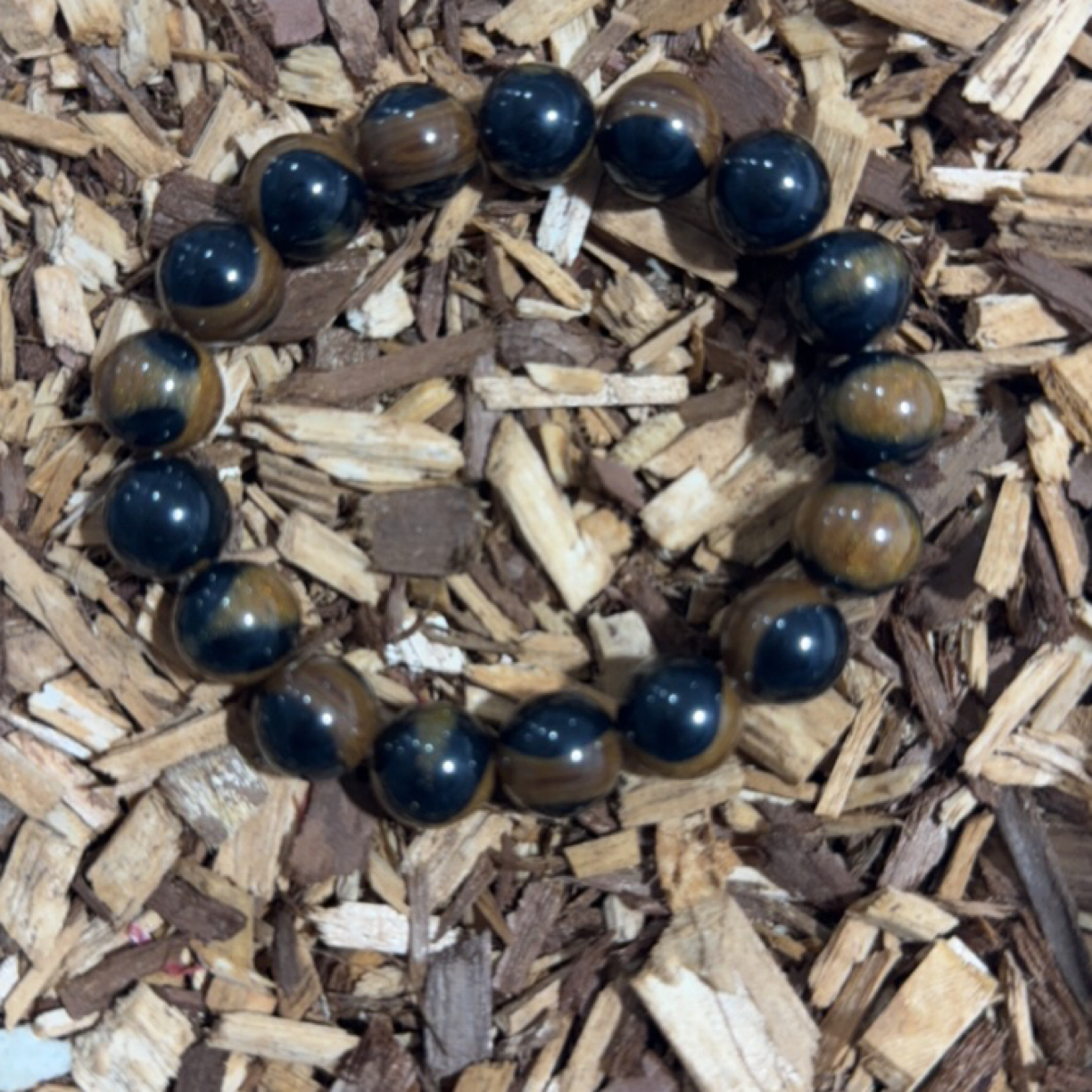 1 思思文玩精选沉香木作手串12mm