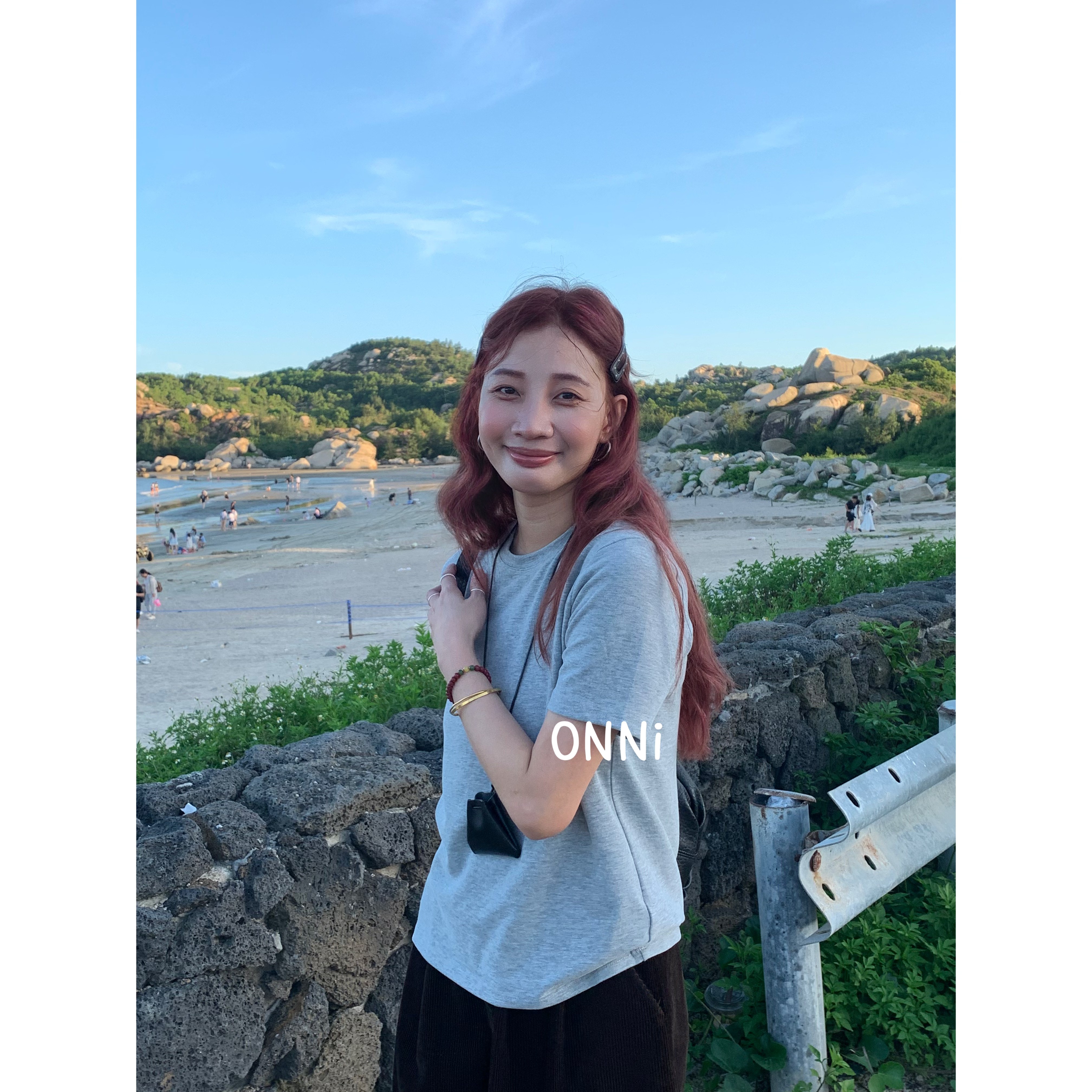 ONNI纯色短袖简约宽松休闲套头圆领磨毛T恤女新款百搭打底衫#808