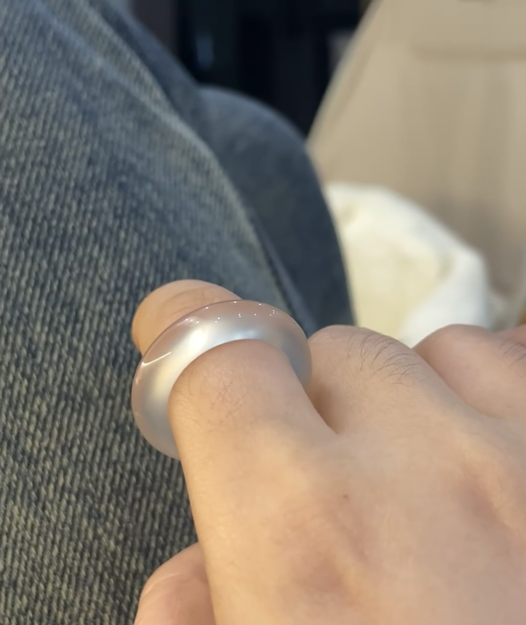 女款玛瑙时尚戒圈