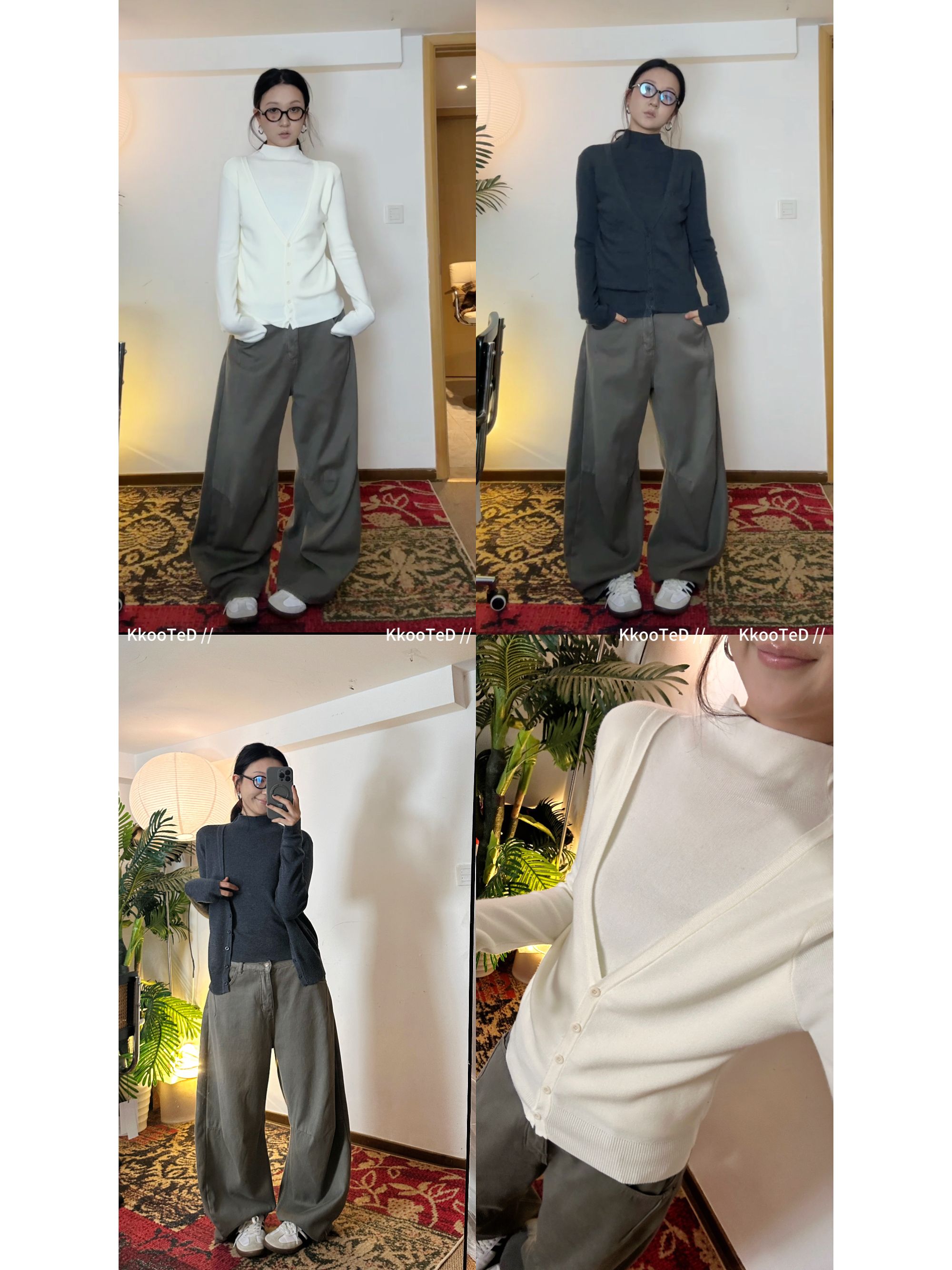 KkK【老钱假两件】极简设计感老钱风针织上衣