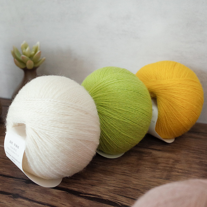 纯羊毛线手工编织细毛线团  拍满五团送视频教程 编织工具