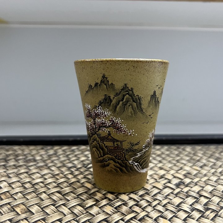 【古月壶来】MS496墨绘山水主人杯