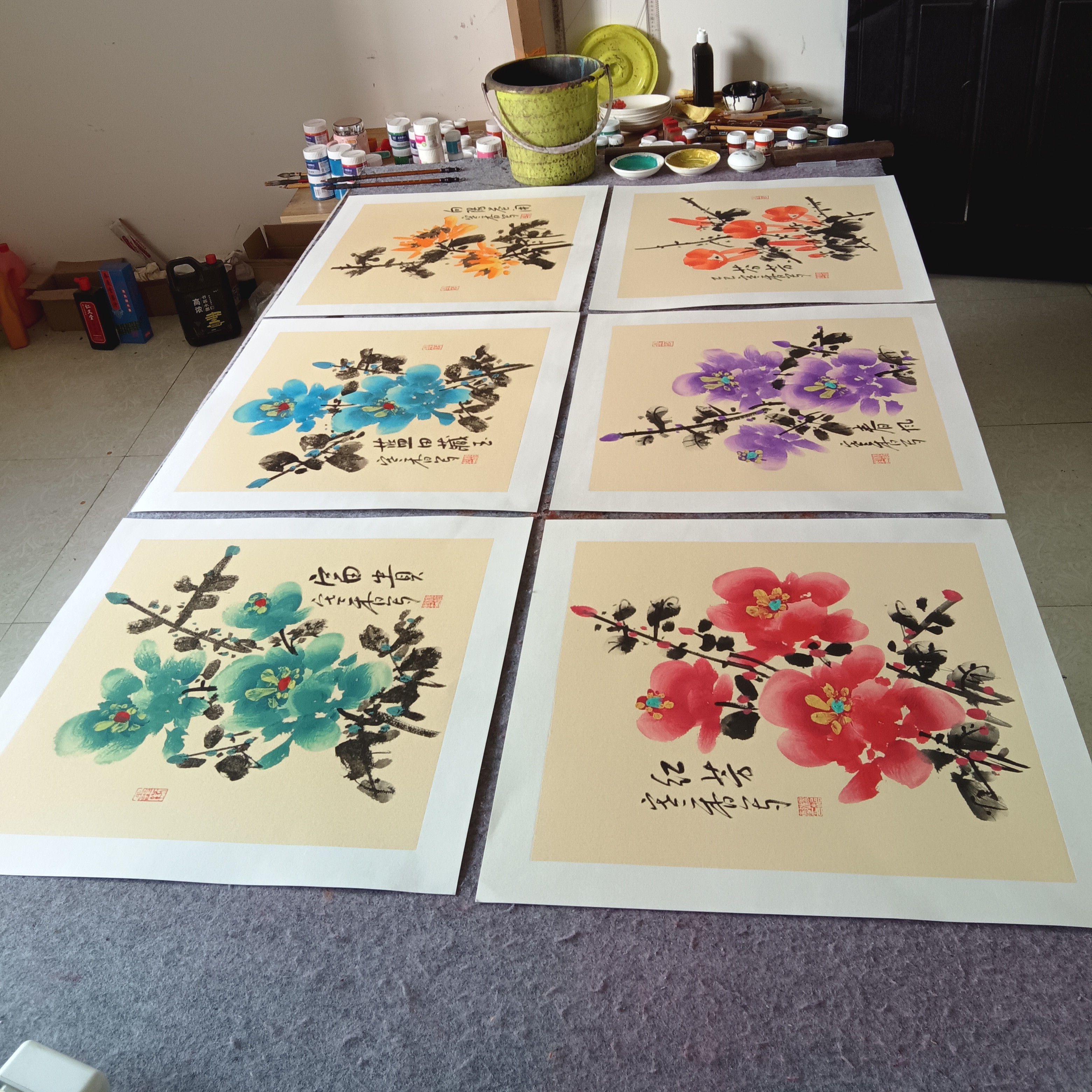 一套（6张）50cm×50cm