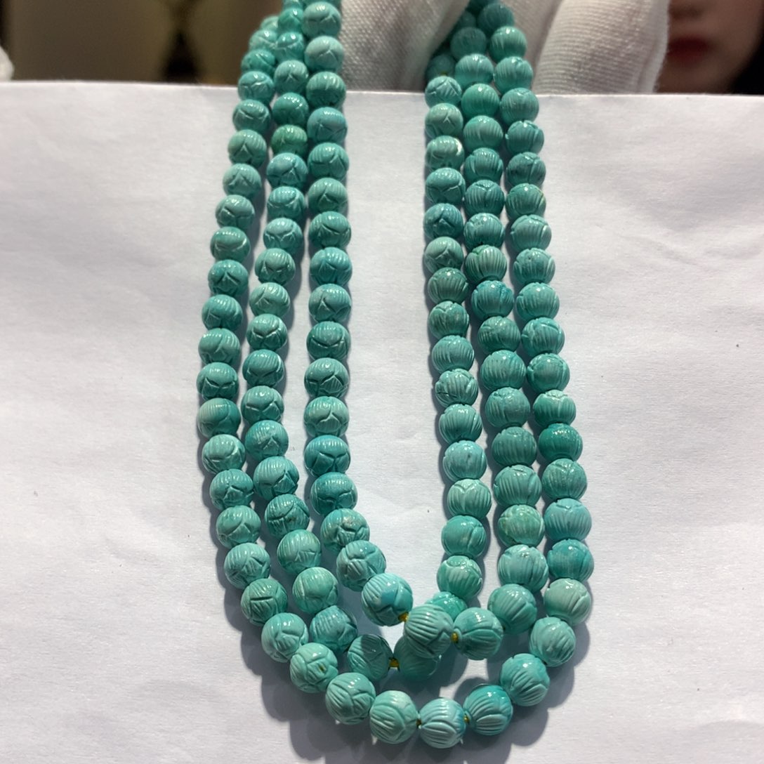 未镶嵌绿松石长链