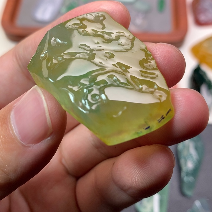 定制翡翠未镶嵌定制包工