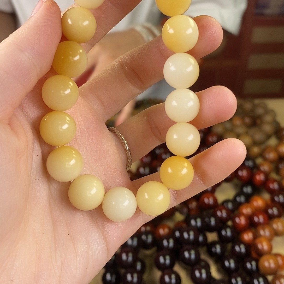 菩提根/象牙果手串炭烧菩提单圈