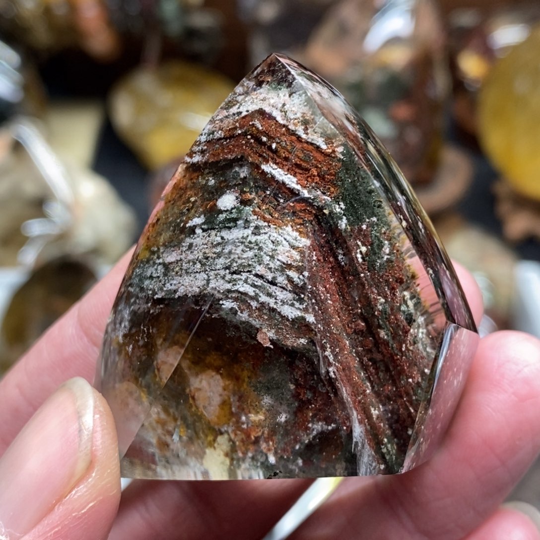 水晶原石摆件手把未镶嵌