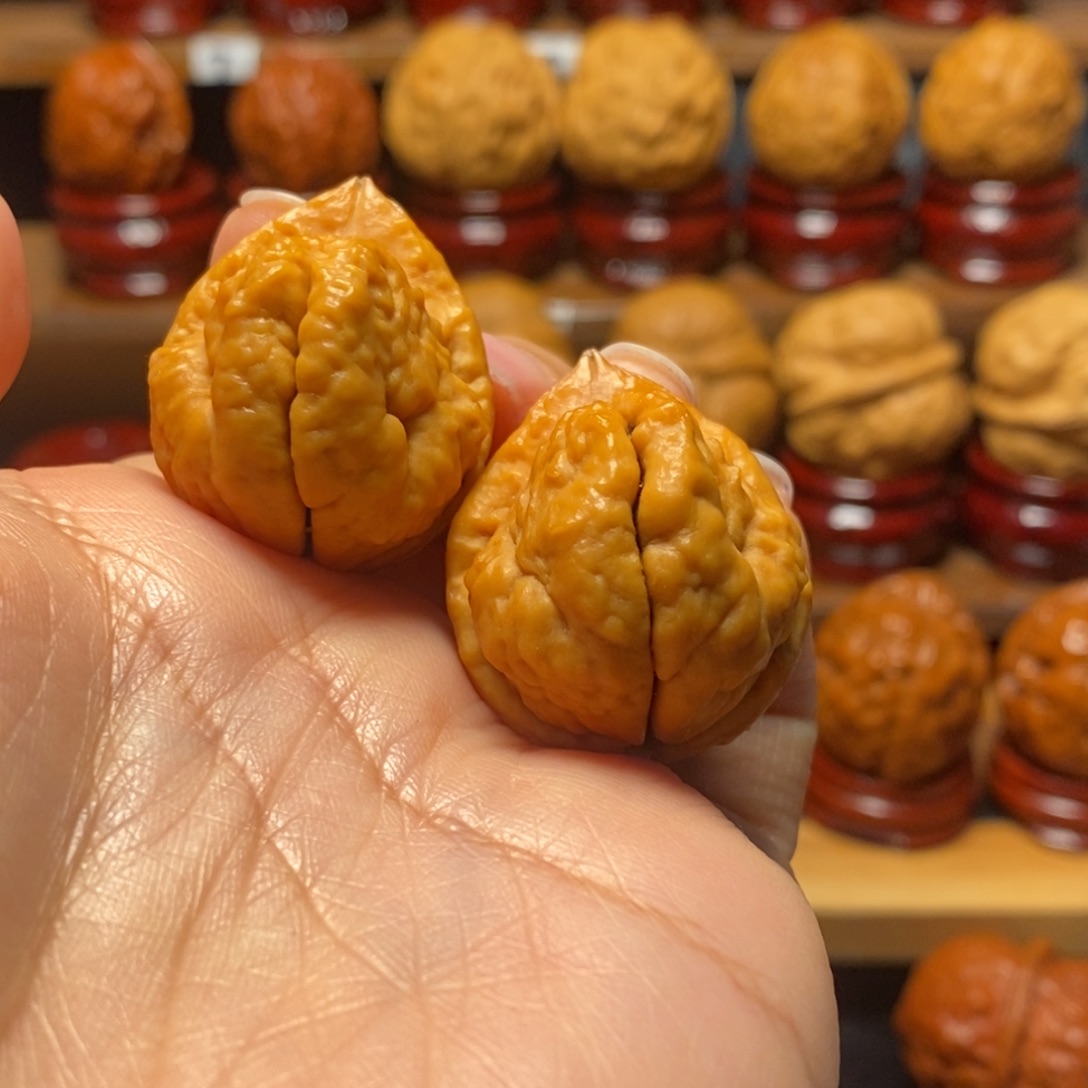 文玩核桃把件羊头33尺