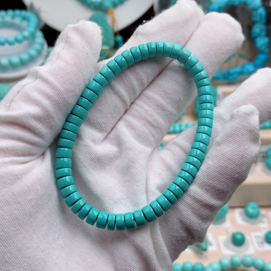 绿松石珠宝奇石未镶嵌5.7m m