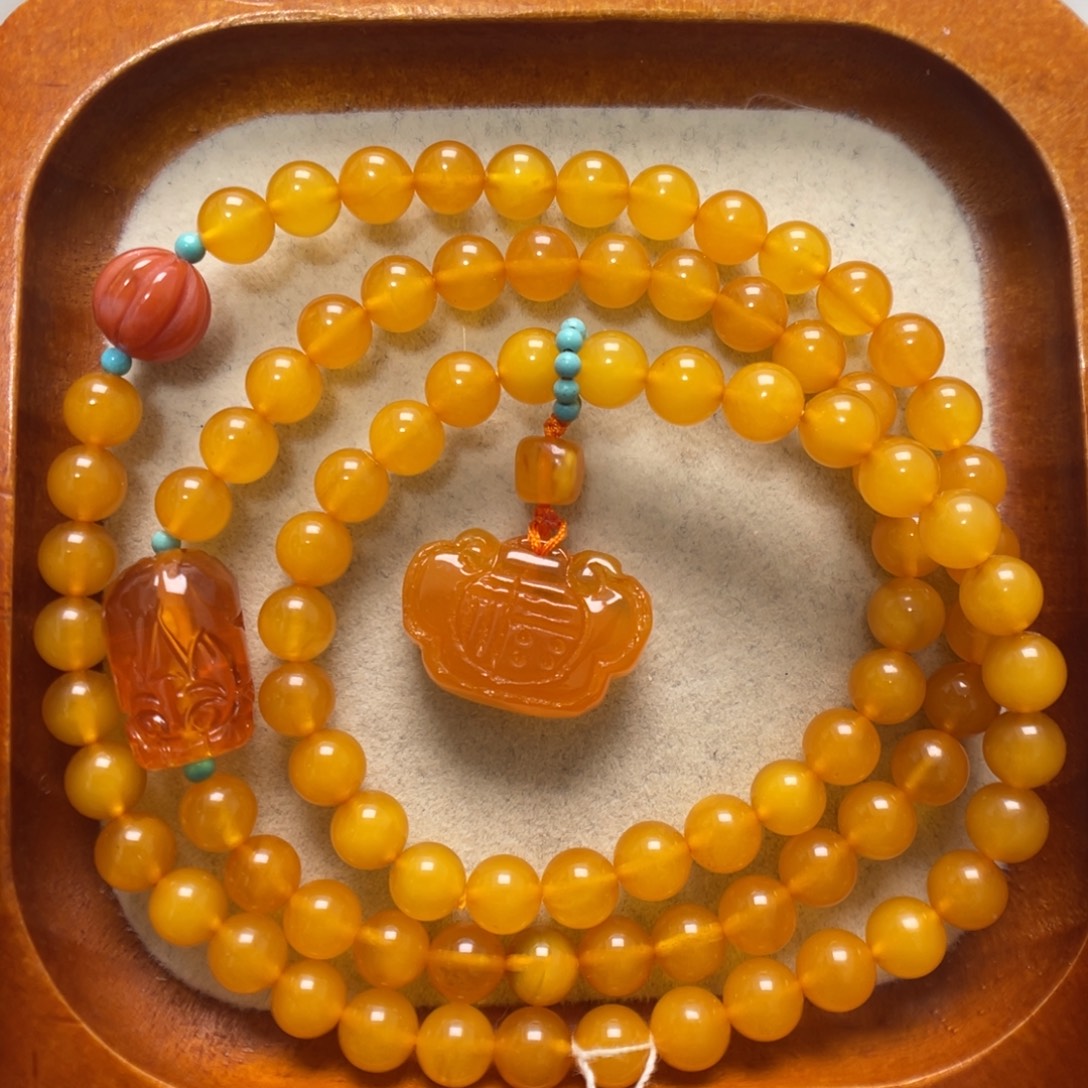 蜜蜡未镶嵌手串蜜蜡