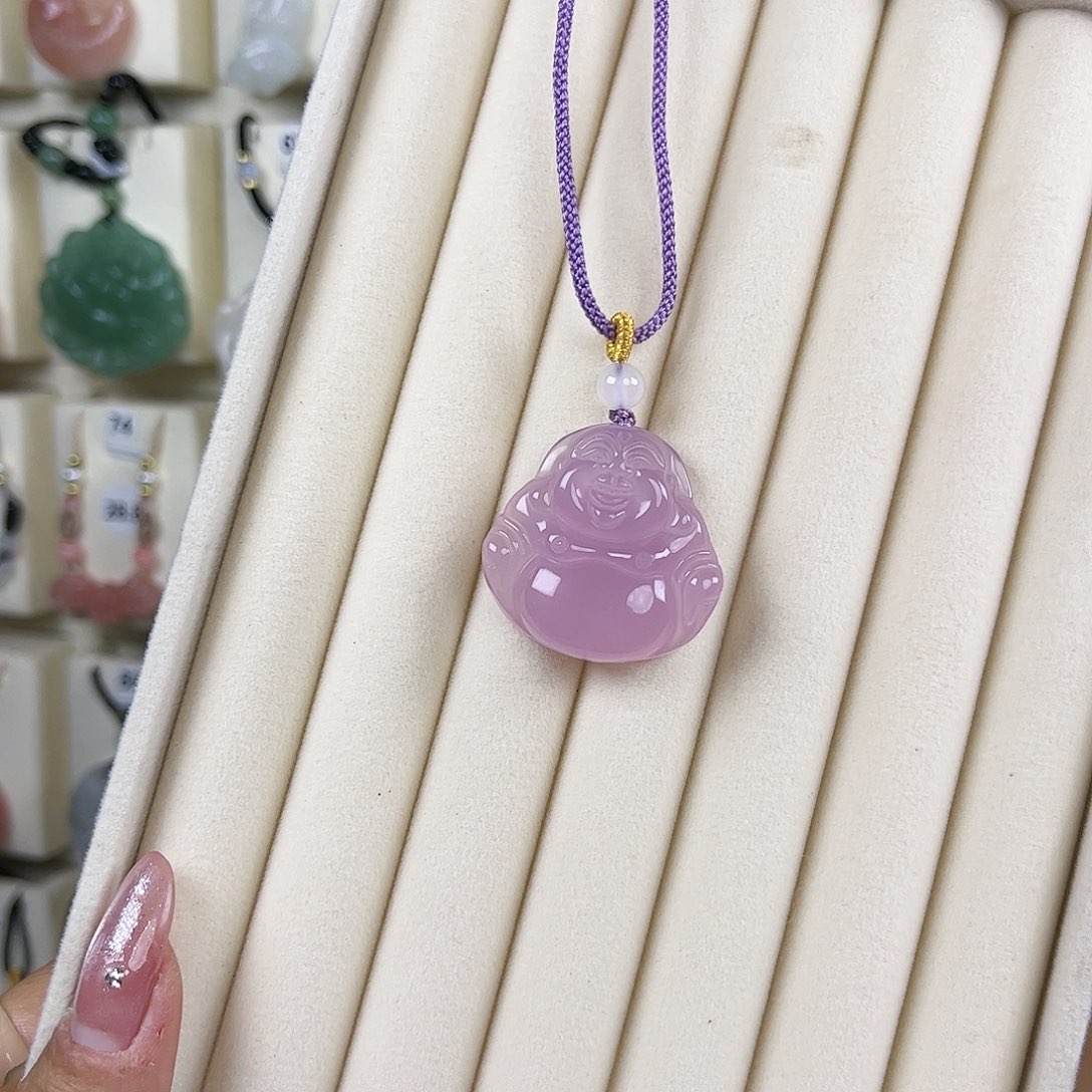 玛瑙/玉髓未镶嵌吊坠(赠链)