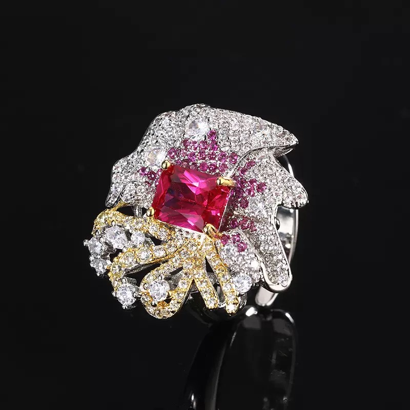 典藏轻奢-高精切红宝石戒指YY-486