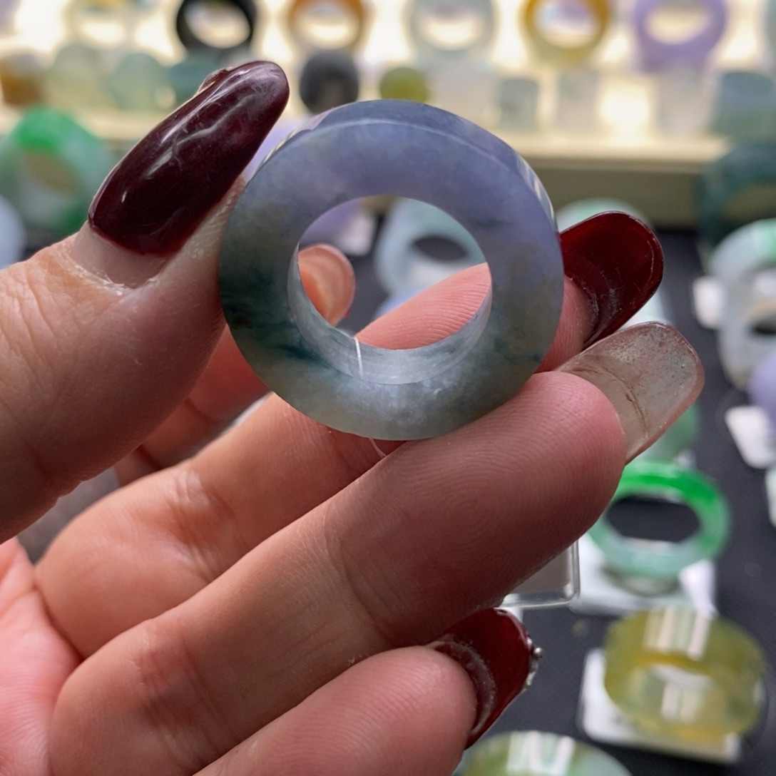 定制翡翠未镶嵌翡翠戒指11-20