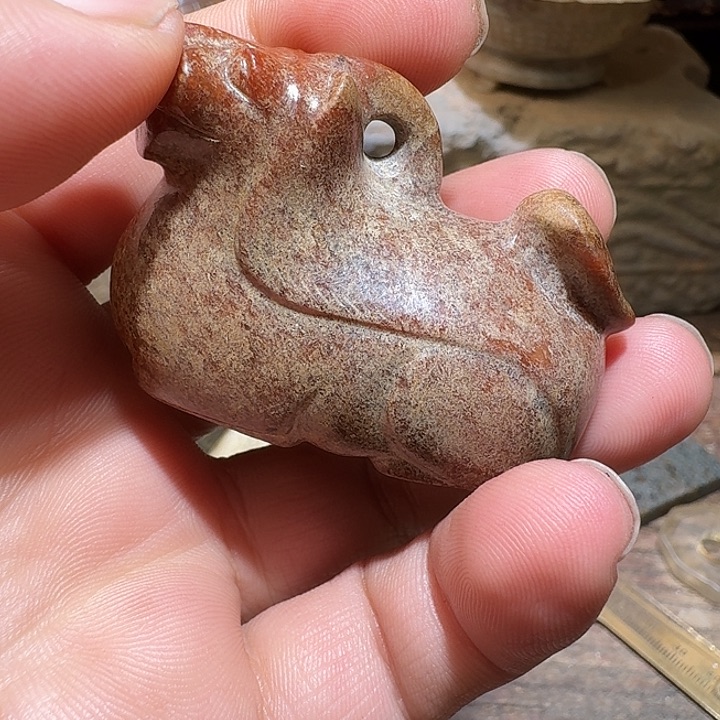 和田玉（糖玉）颈饰未镶嵌罗***佛