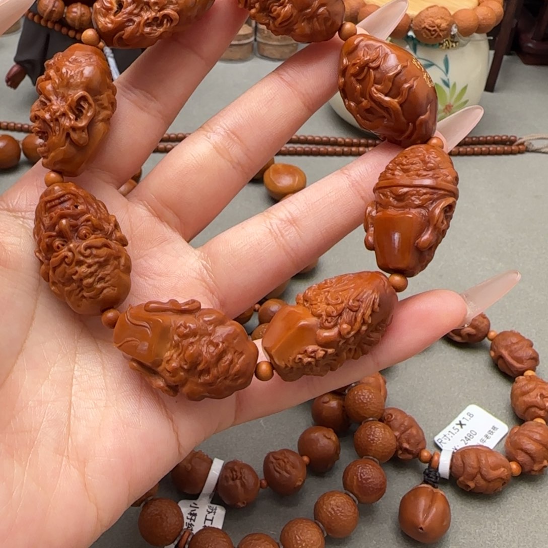 橄榄核手串/手链子*～七星罗汉