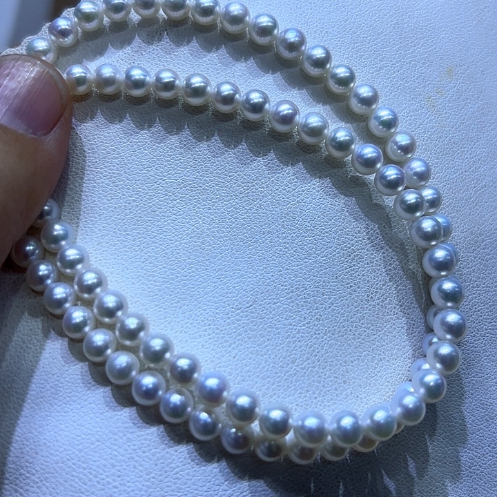 颈饰银S925镶嵌淡水珍珠