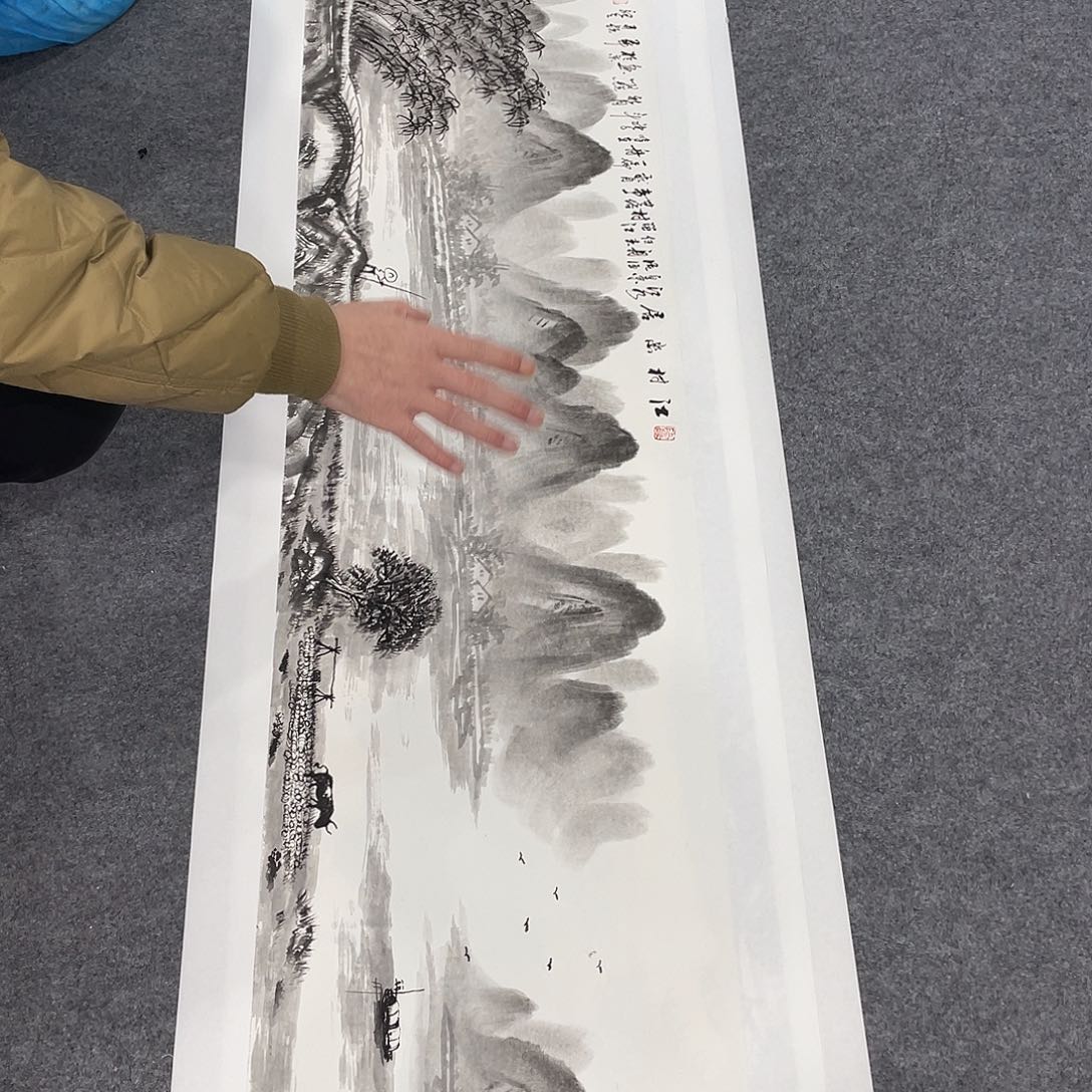 国画今天上午国画作品展示