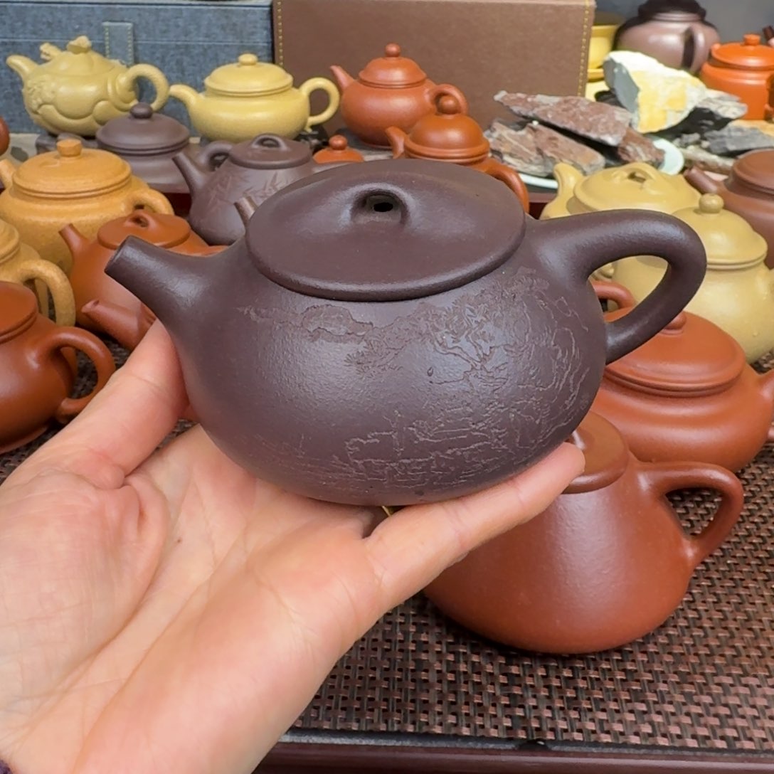 本山绿泥茶壶天青200毫升左右