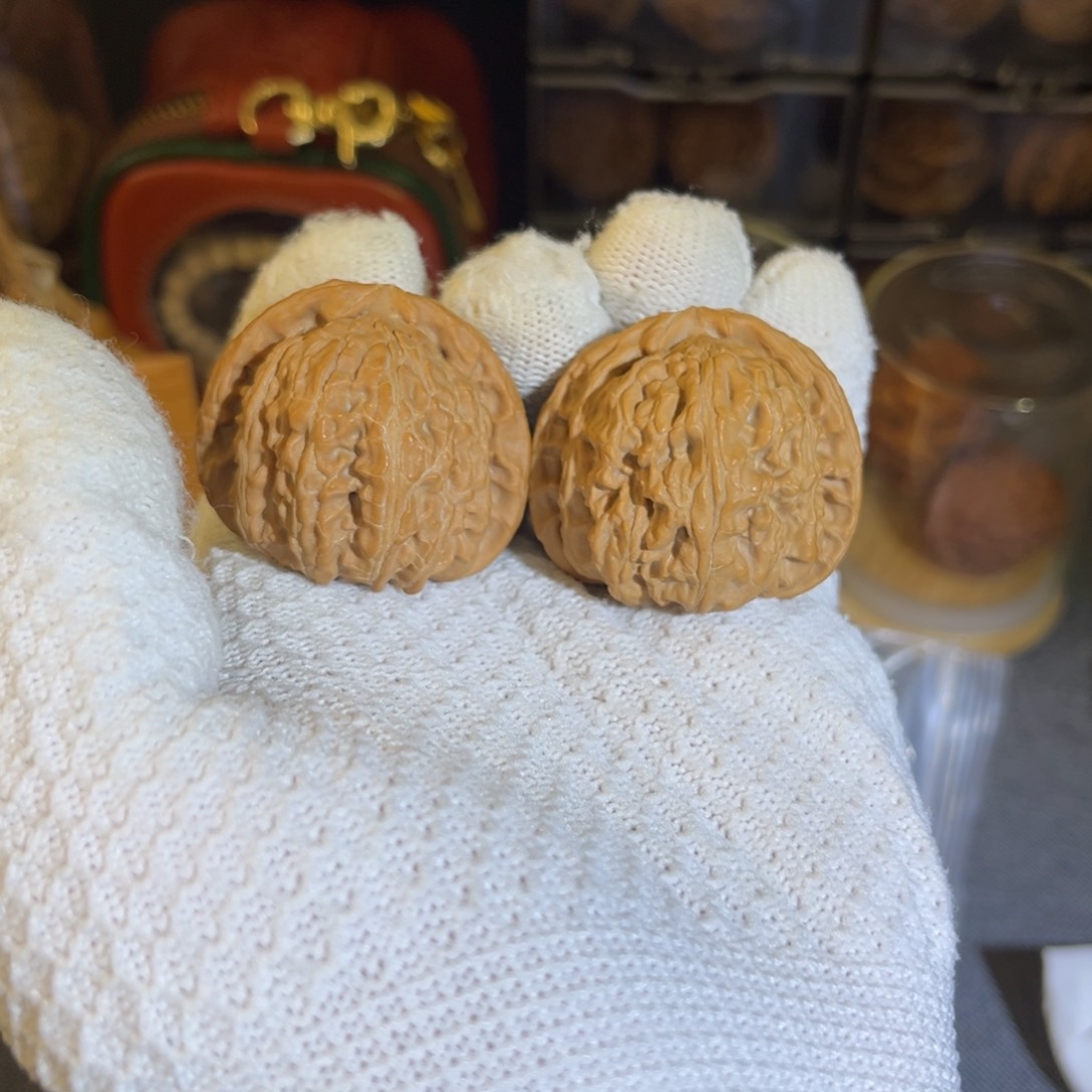 吊坠文玩核桃白狮子