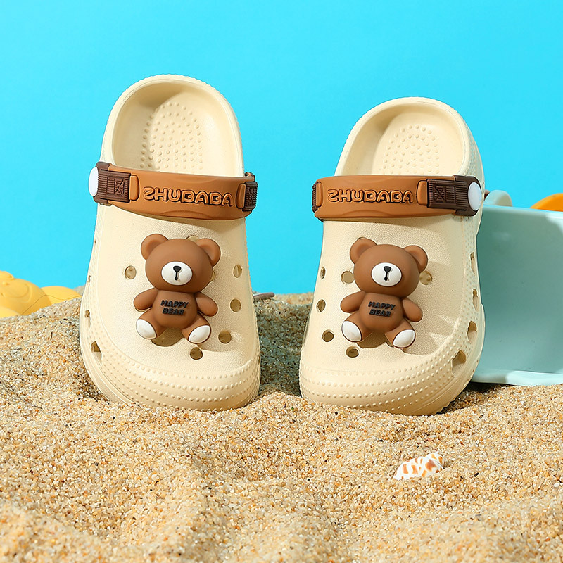 戴维贝拉【断码】儿童拖鞋夏季男女童可爱卡通软底中大童宝宝洞洞鞋