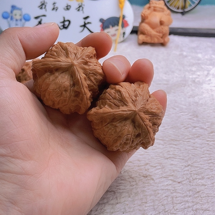 把件文玩核桃盏*三棱