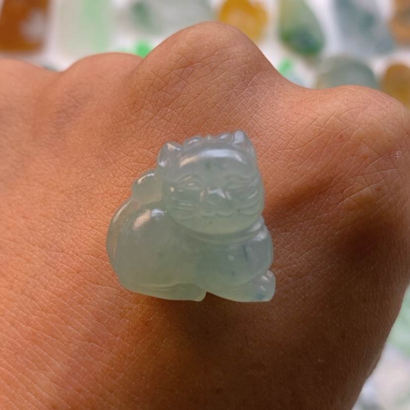 【闪购商品】定制翡翠未镶嵌猫