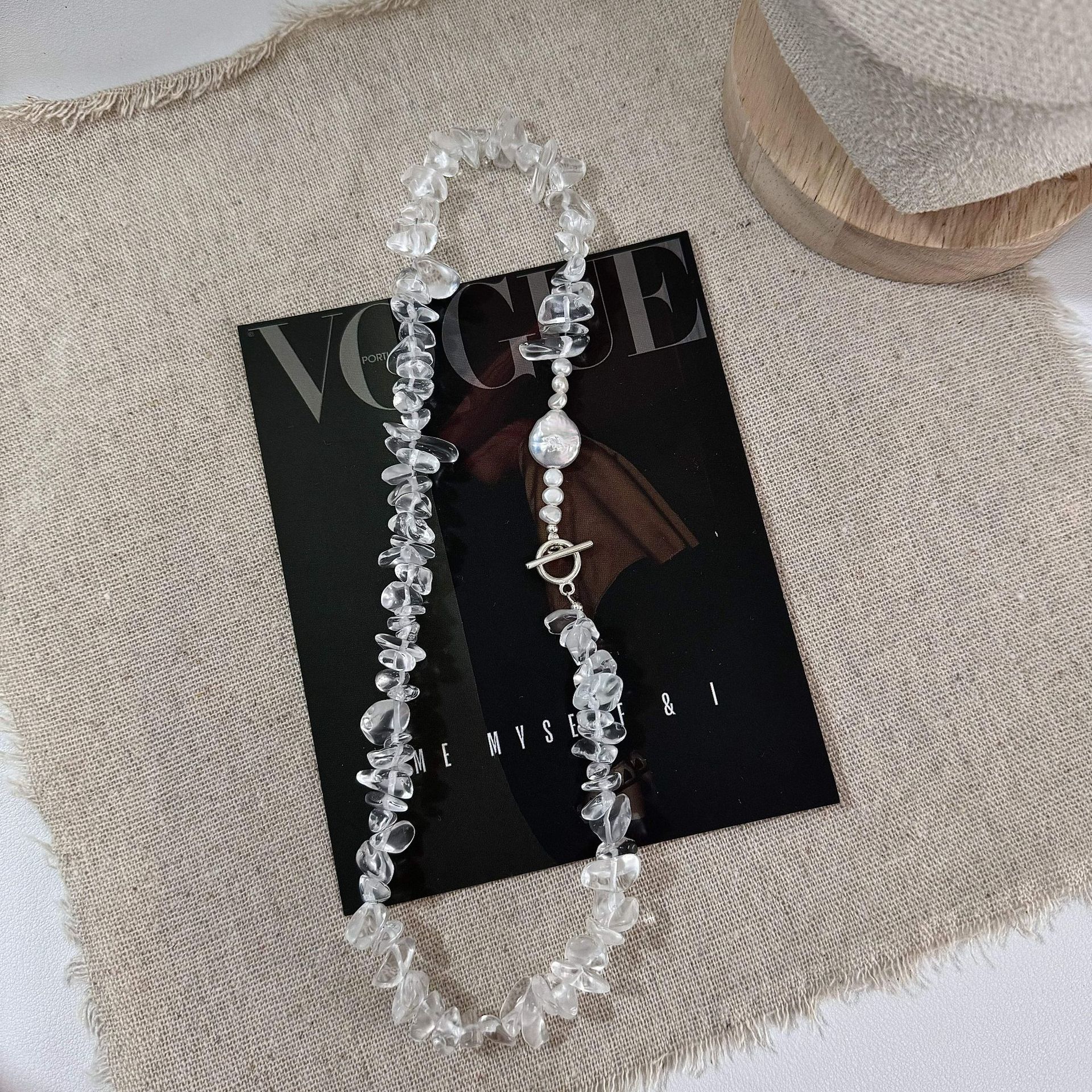 0436 925 OT扣项链清冷感锁骨链精致甜美