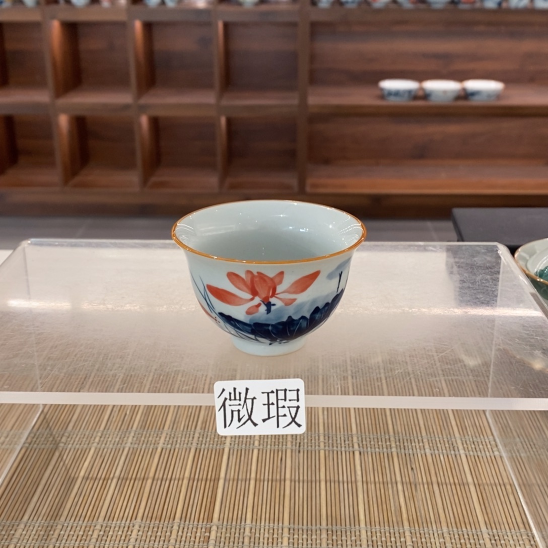 釉下彩老陶泥手工绘制